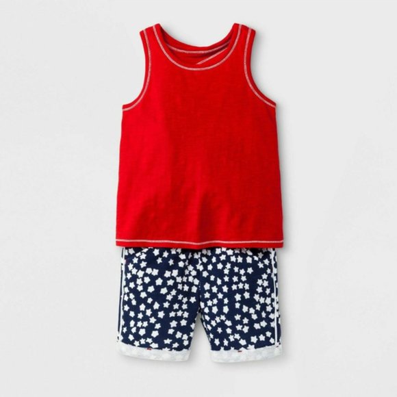 LAST CALL! Patriotic 4th of July Tank & Short Set - Picture 2 of 4